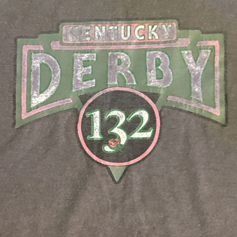 Vintage 90s Kentucky Derby Tshirt Medium Country Western